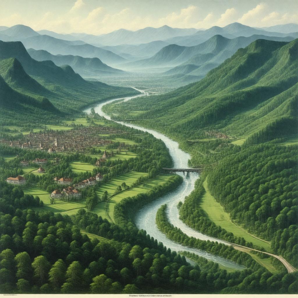 AI-created image of Connecticut River Valley