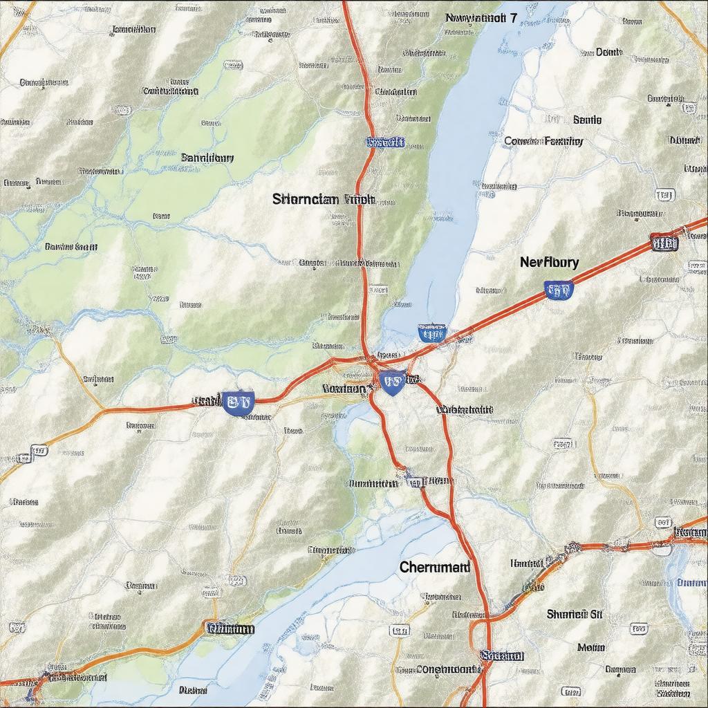 AI-created image of Connecticut Route 39