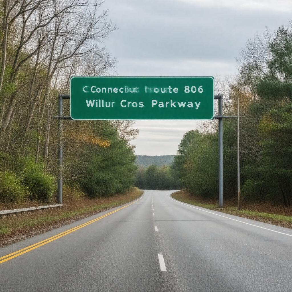 AI-created image of Connecticut Route 806