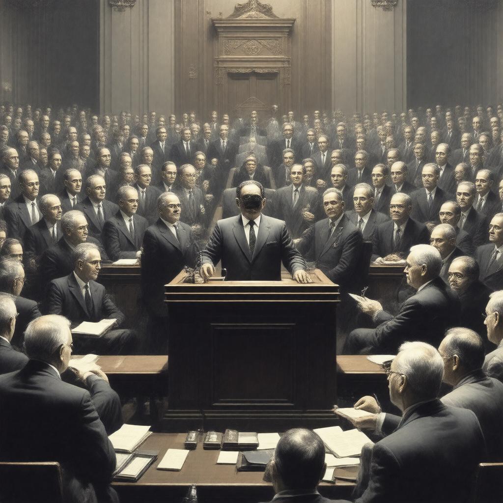 AI-created image of Constituent Assembly of India