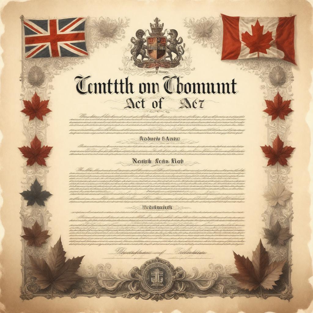 AI-created image of Constitution Act, 1867