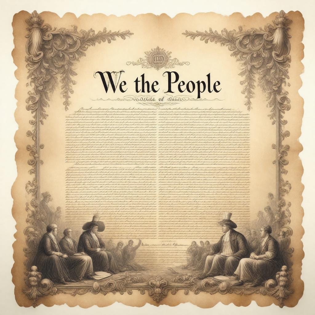AI-created image of Constitution of the United States