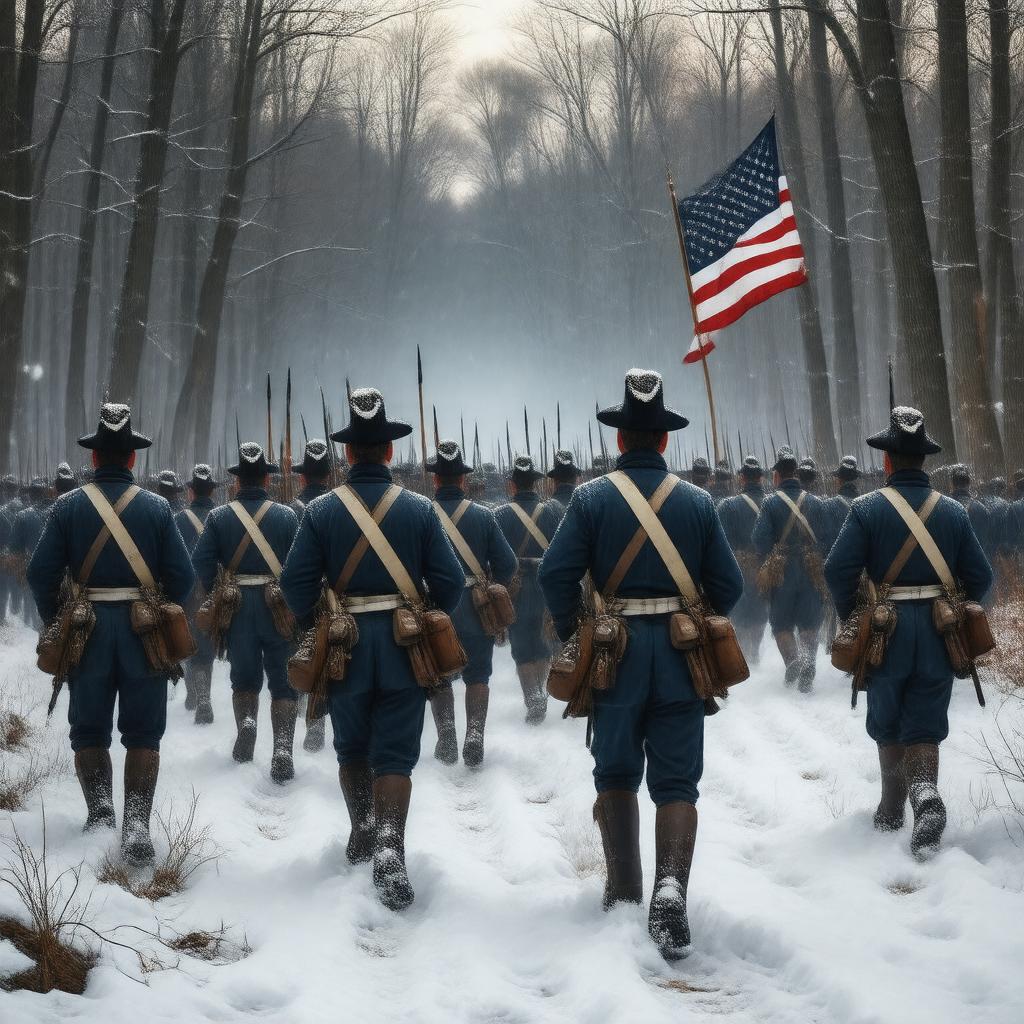 AI-created image of Continental Army