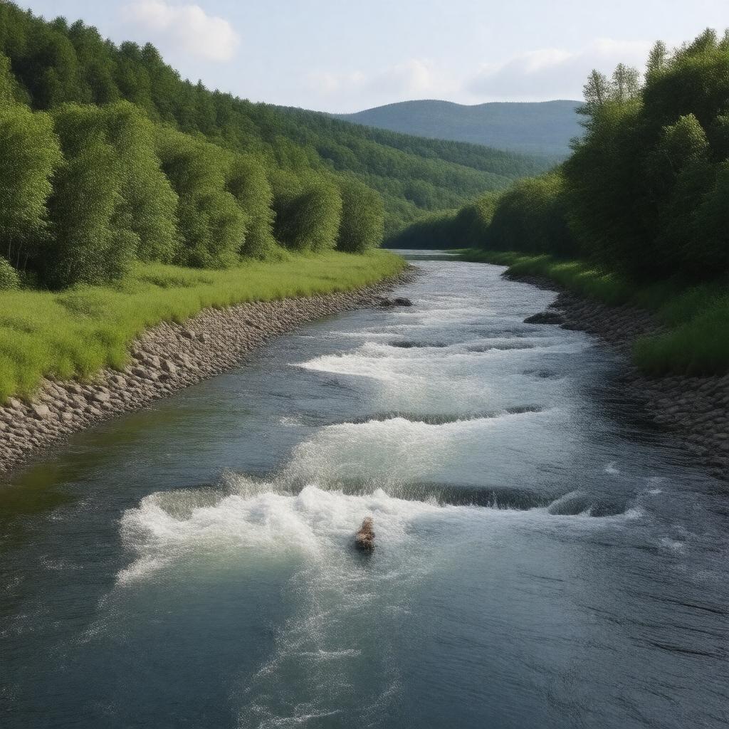 AI-created image of Contoocook River