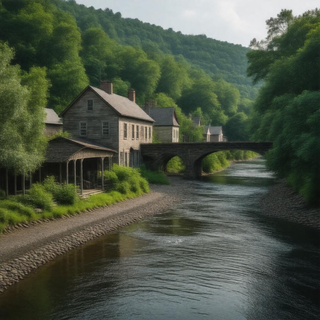 AI-created image of Contoocook (village)