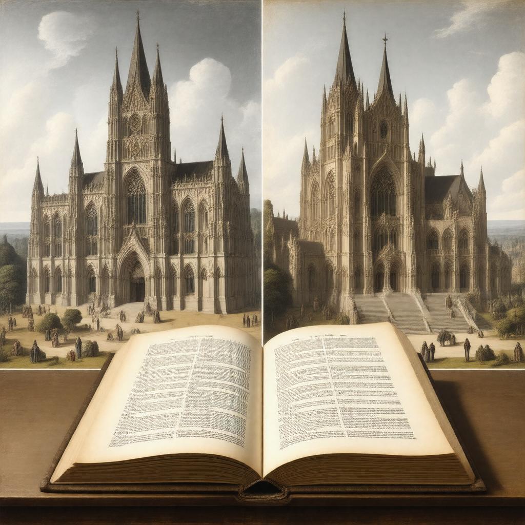 AI-created image of Contrasts (1836)