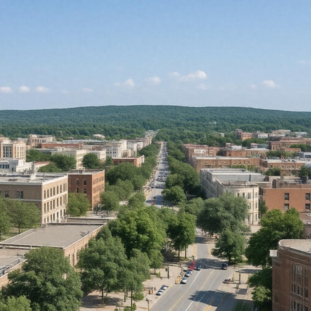 AI-created image of Conway, Arkansas