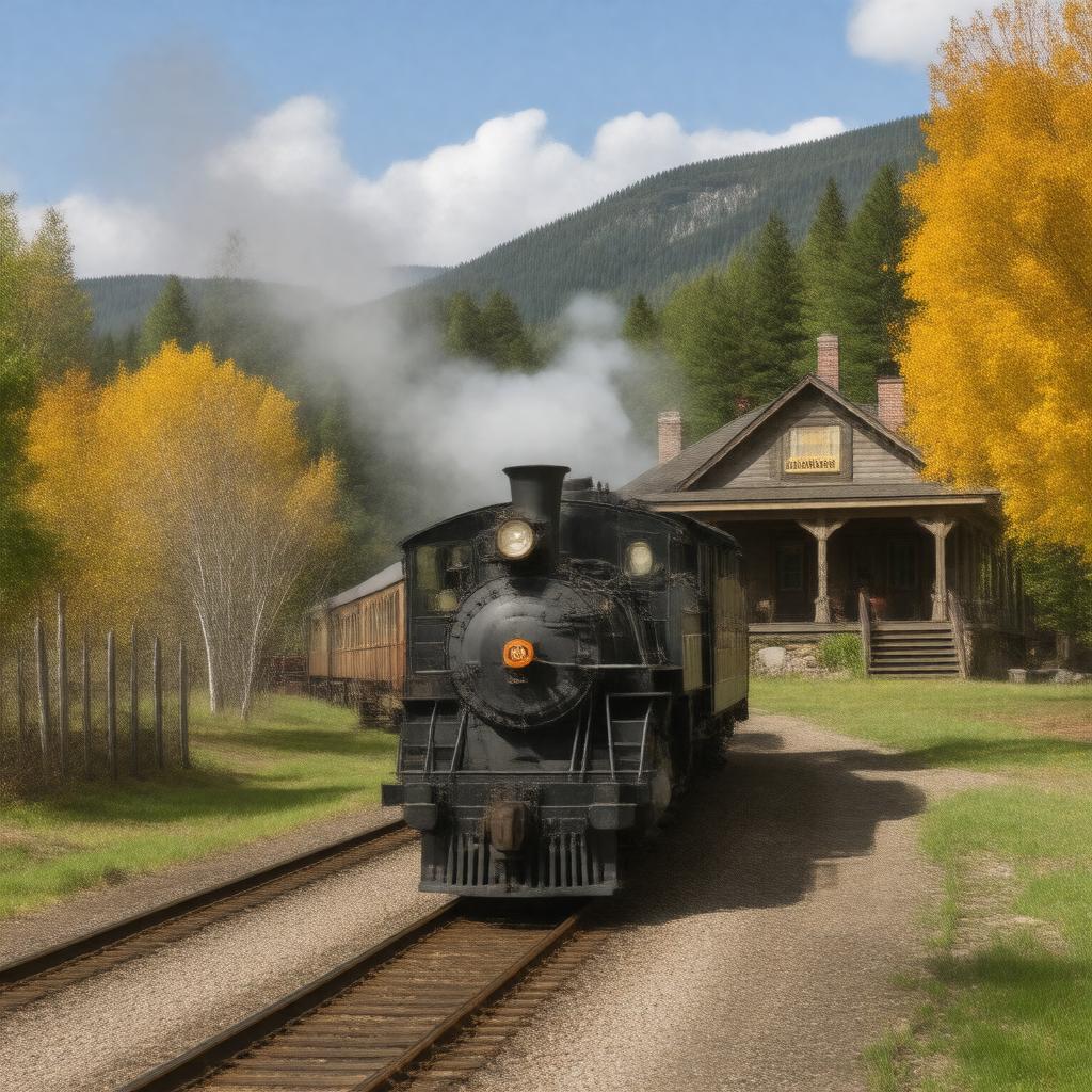 Click to view larger image AI-created image of Conway Scenic Railroad