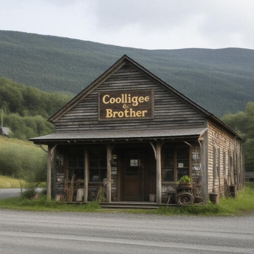 Click to view larger image AI-created image of Coolidge & Brother general store