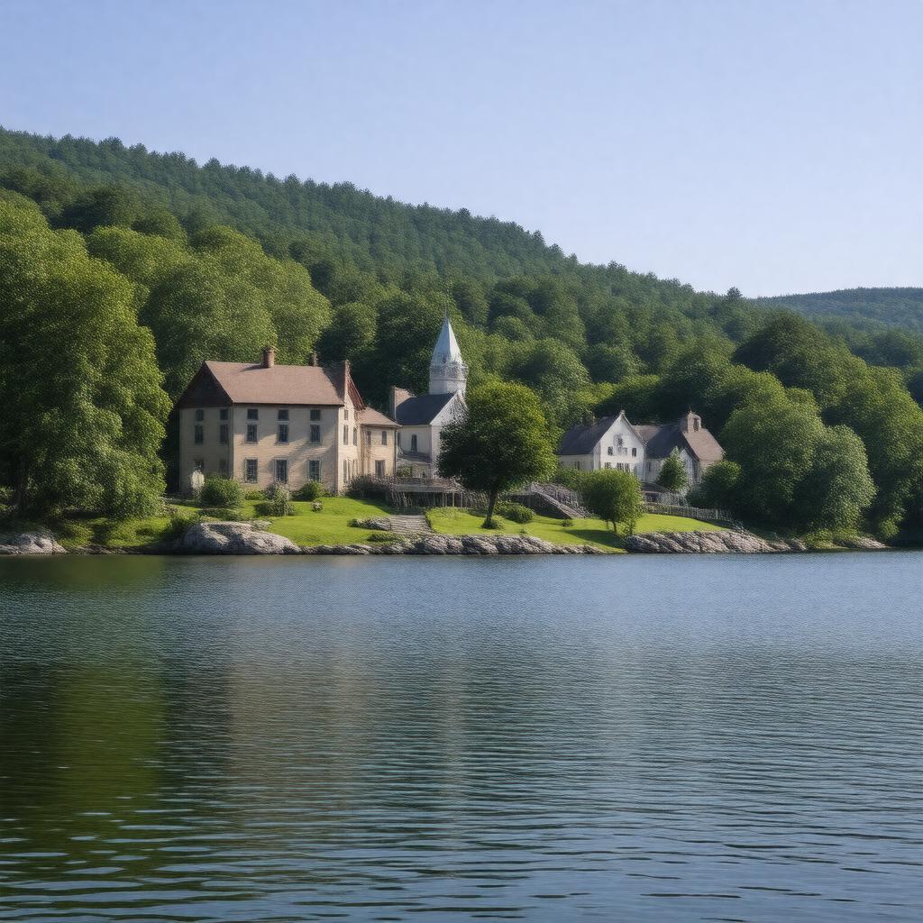 AI-created image of Cooperstown, New York