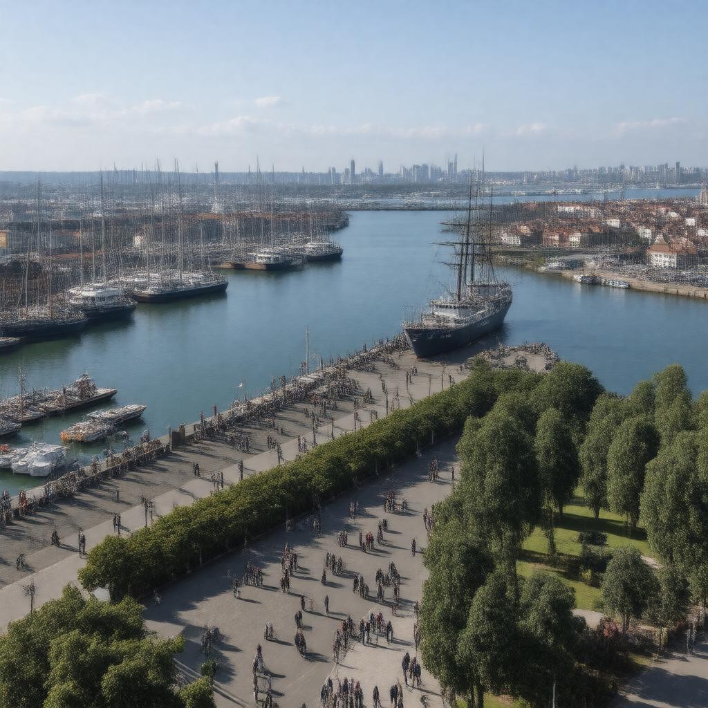 AI-created image of Copenhagen Harbour