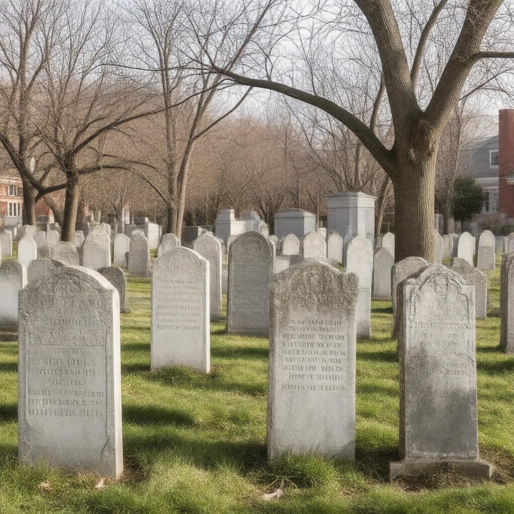 Click to view larger image AI-created image of Copp's Hill Burying Ground
