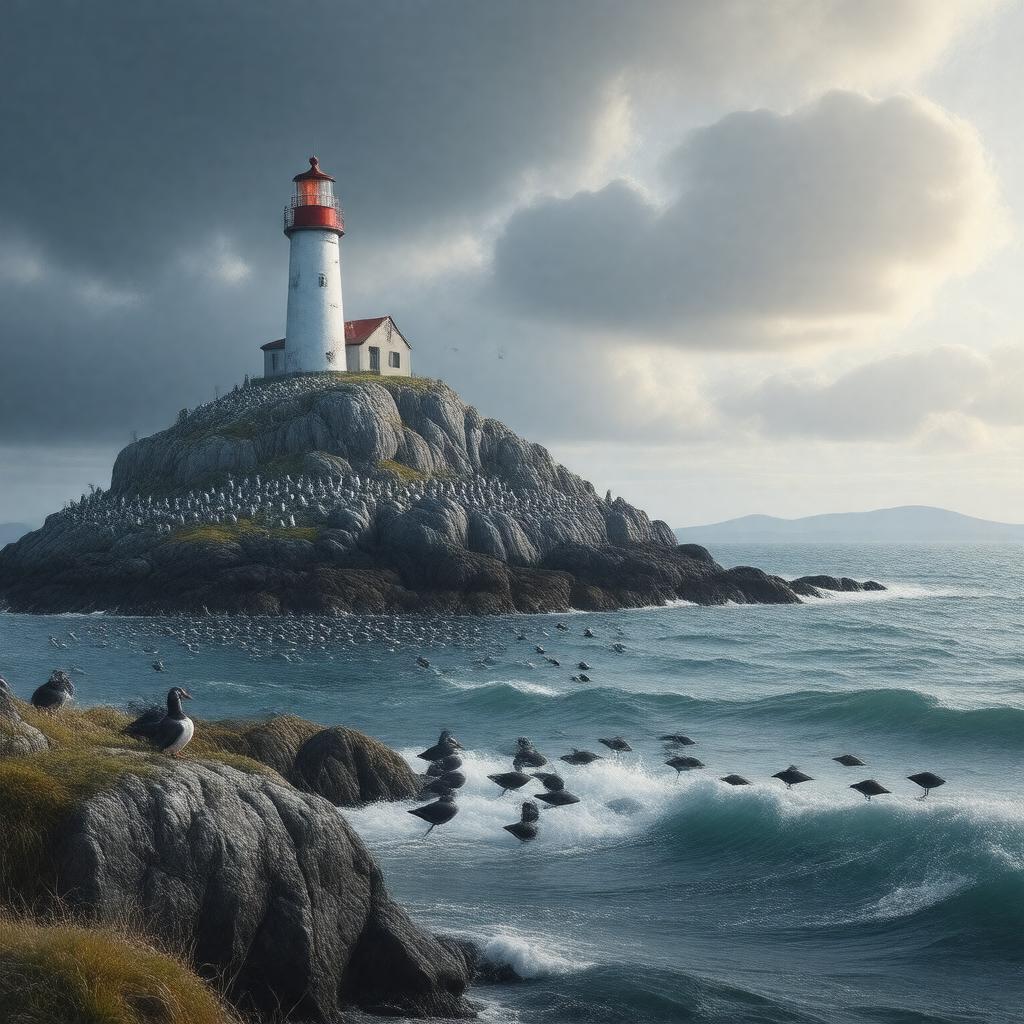 AI-created image of Coquet Island