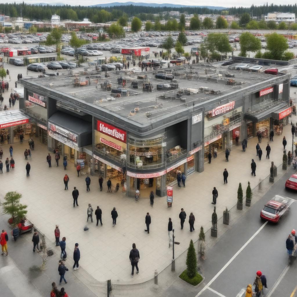 Click to view larger image AI-created image of Coquitlam Centre