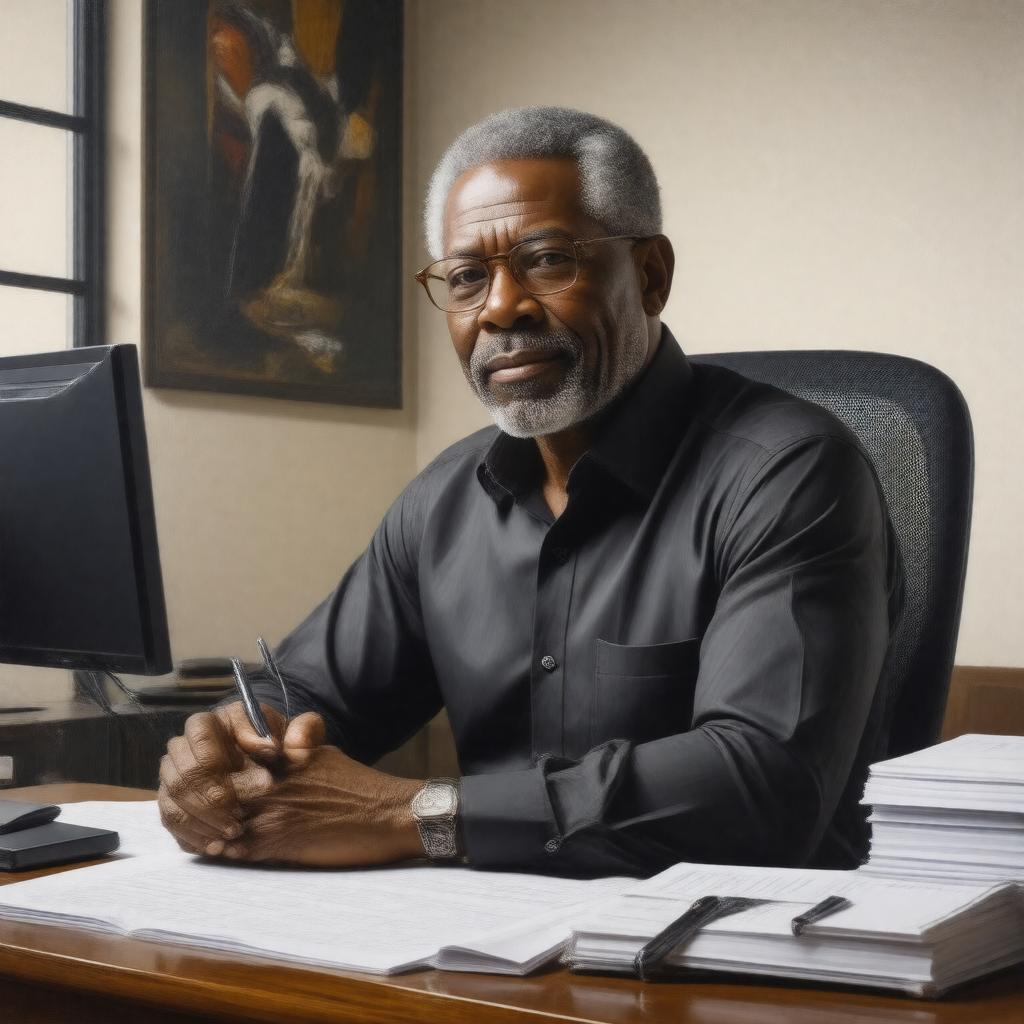 AI-created image of Cord Jefferson