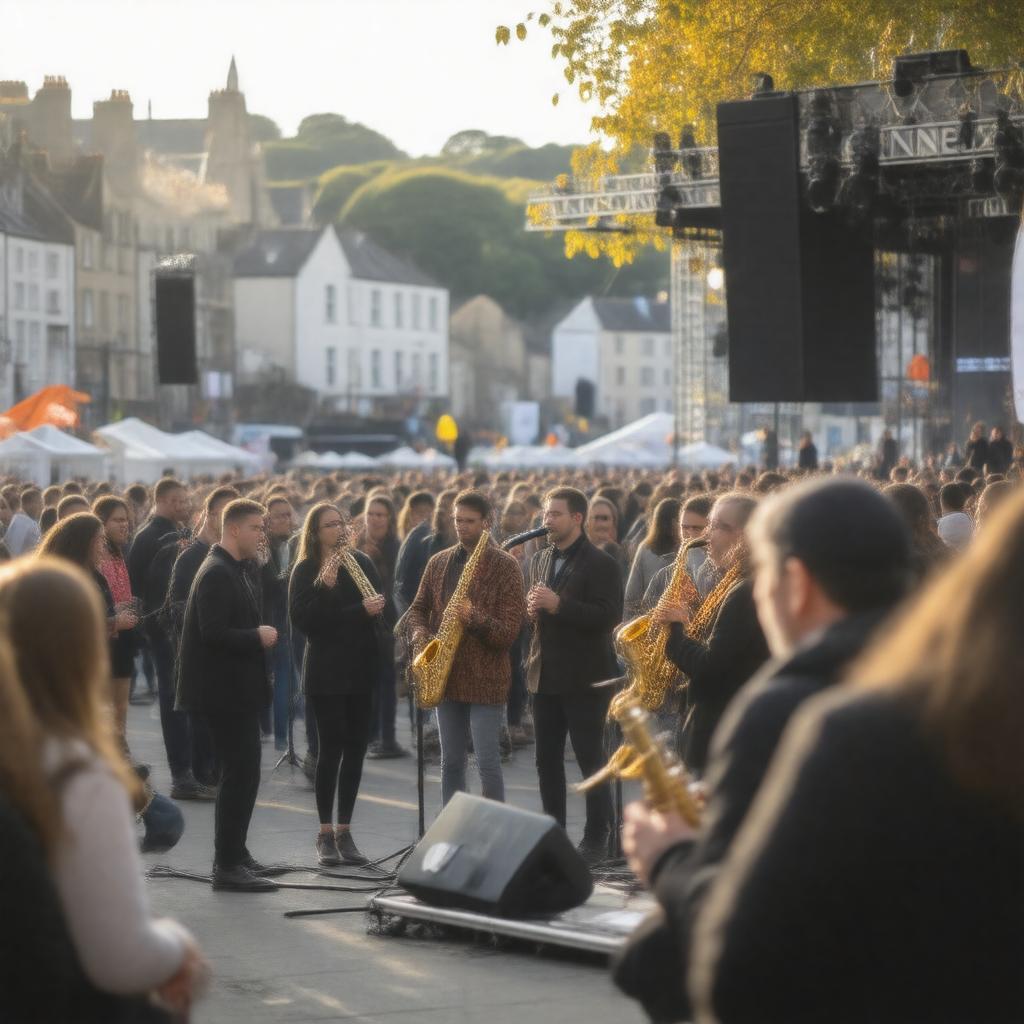Click to view larger image AI-created image of Cork Jazz Festival