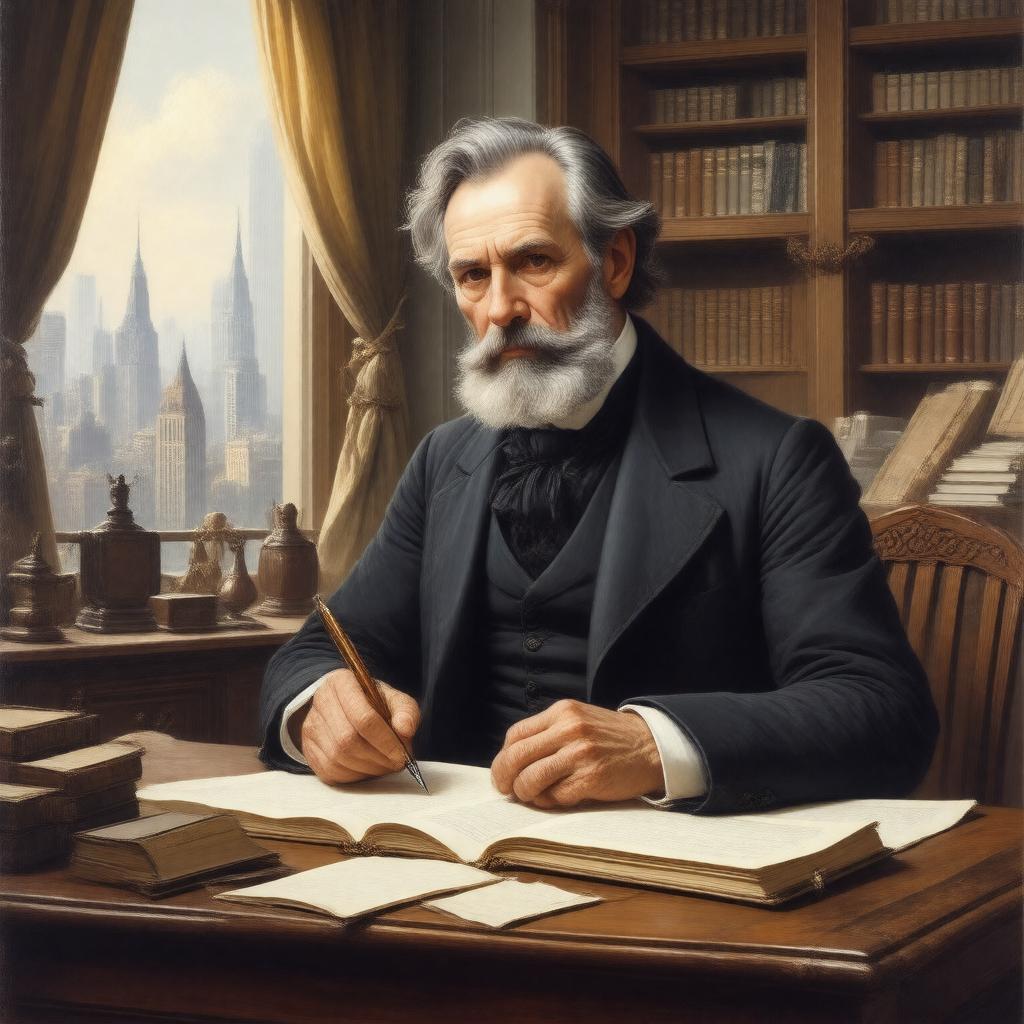 AI-created image of Cornelius Mathews