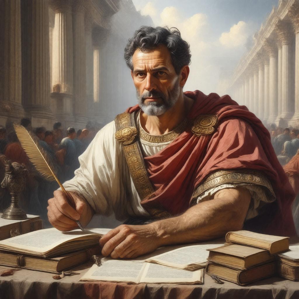 AI-created image of Cornelius Nepos