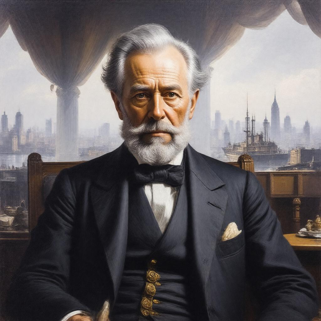 AI-created image of Cornelius Vanderbilt
