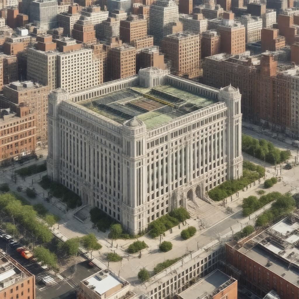 AI-created image of Cornell University Medical College