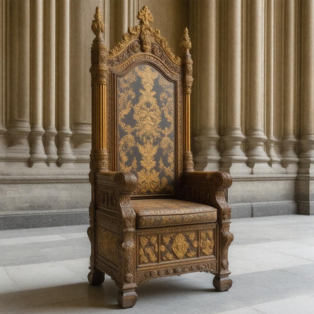 AI-created image of Coronation Chair