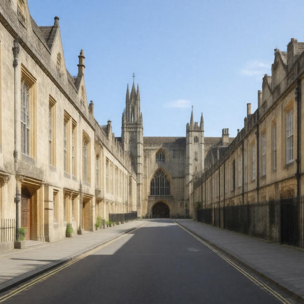 AI-created image of Corpus Christi College, Cambridge