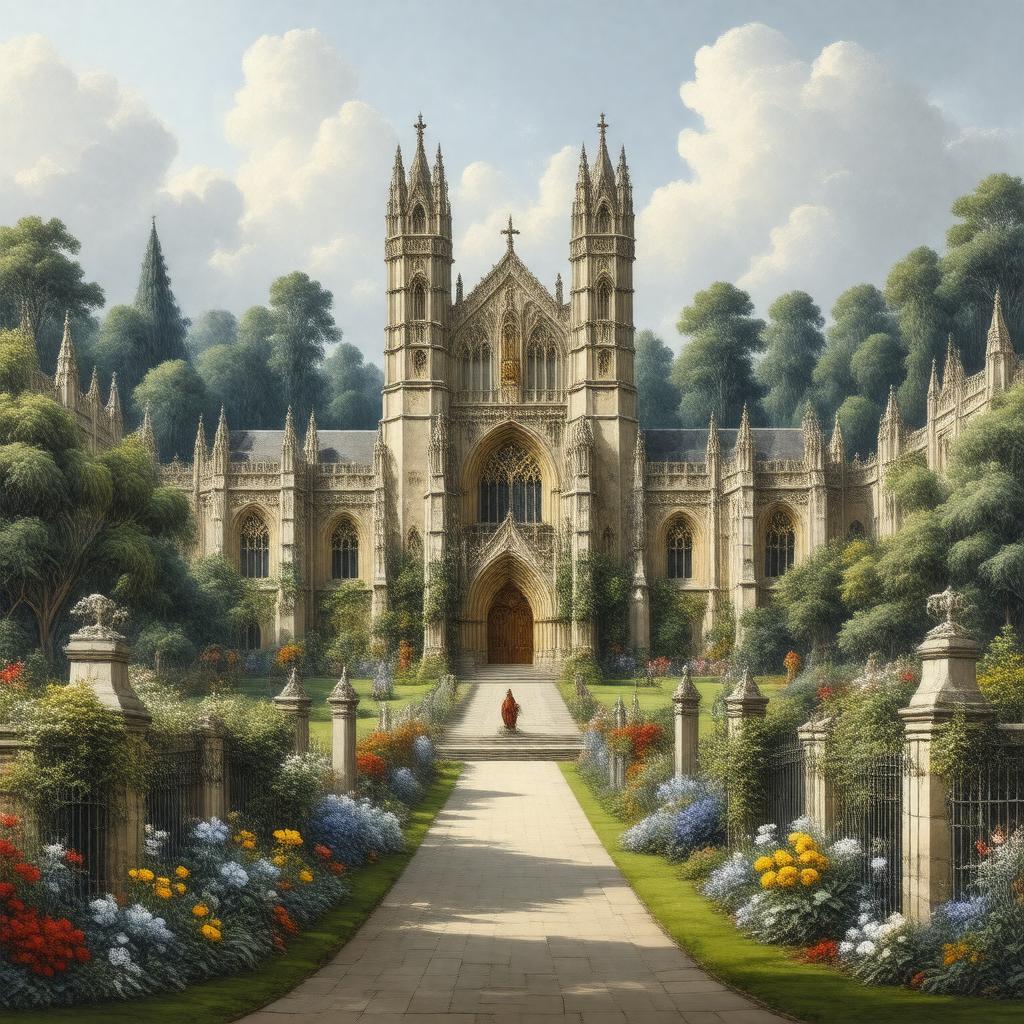 AI-created image of Corpus Christi College, Oxford