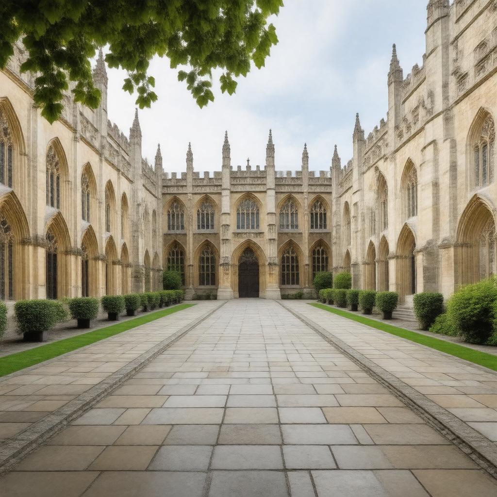AI-created image of Corpus Christi College