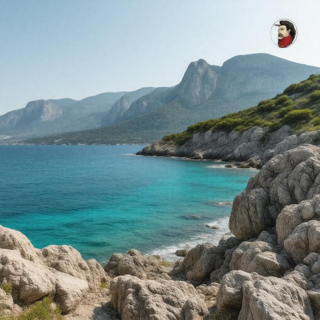 AI-created image of Corsica