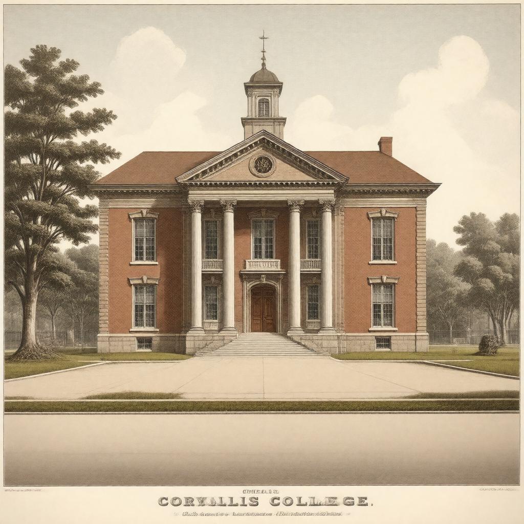 AI-created image of Corvallis College
