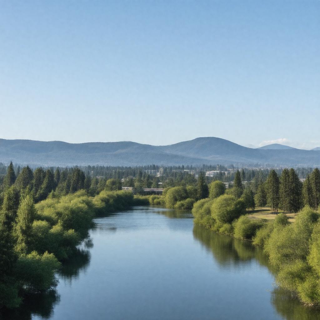 AI-created image of Corvallis, Oregon