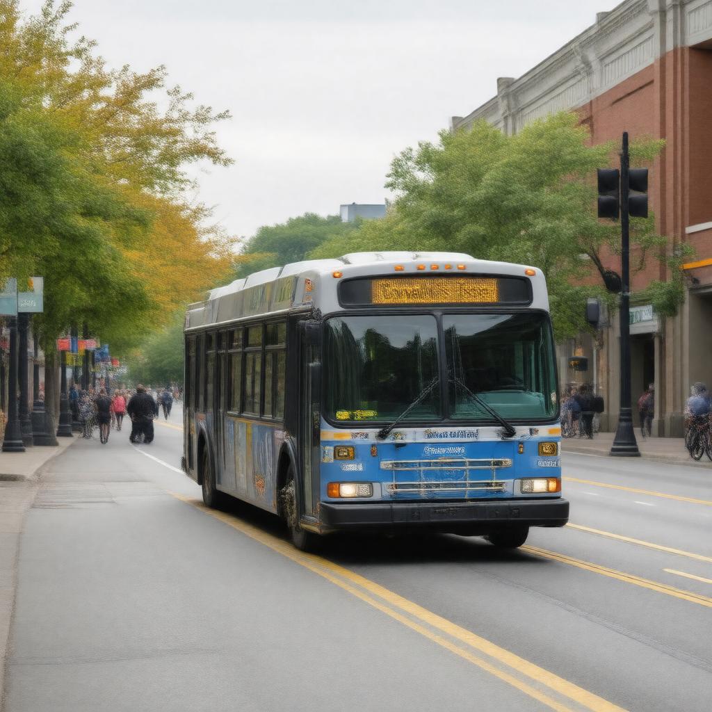 Click to view larger image AI-created image of Corvallis Transit System