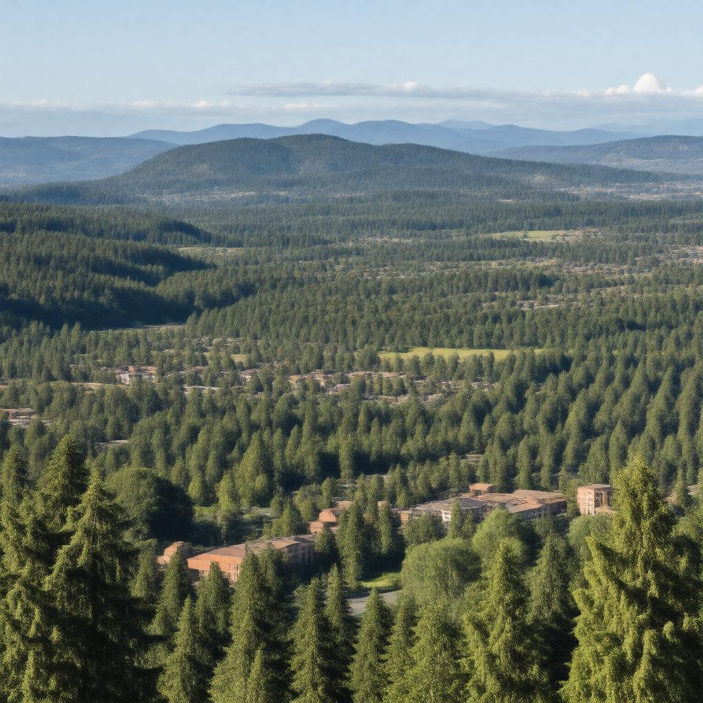 AI-created image of Corvallis metropolitan area