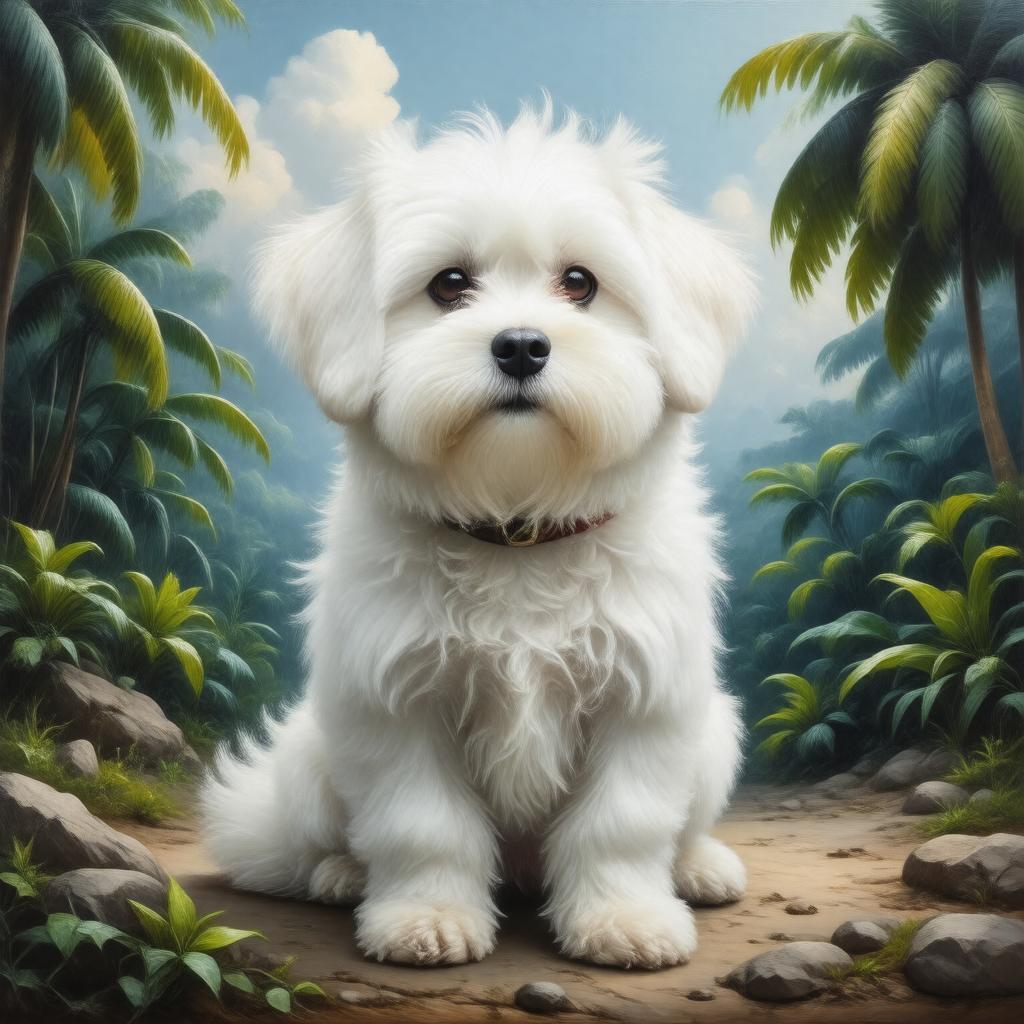 AI-created image of Coton de Tulear