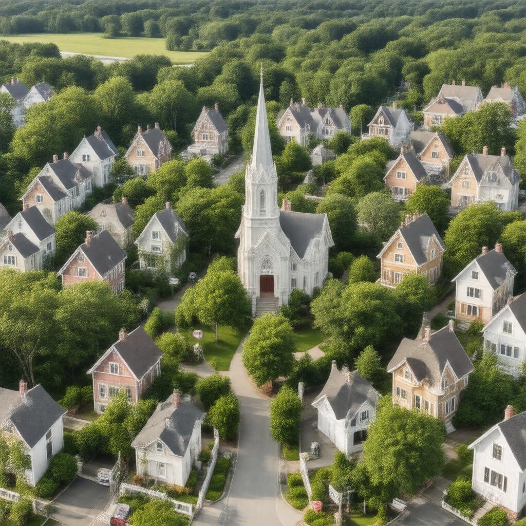 AI-created image of Cottage City Historic District