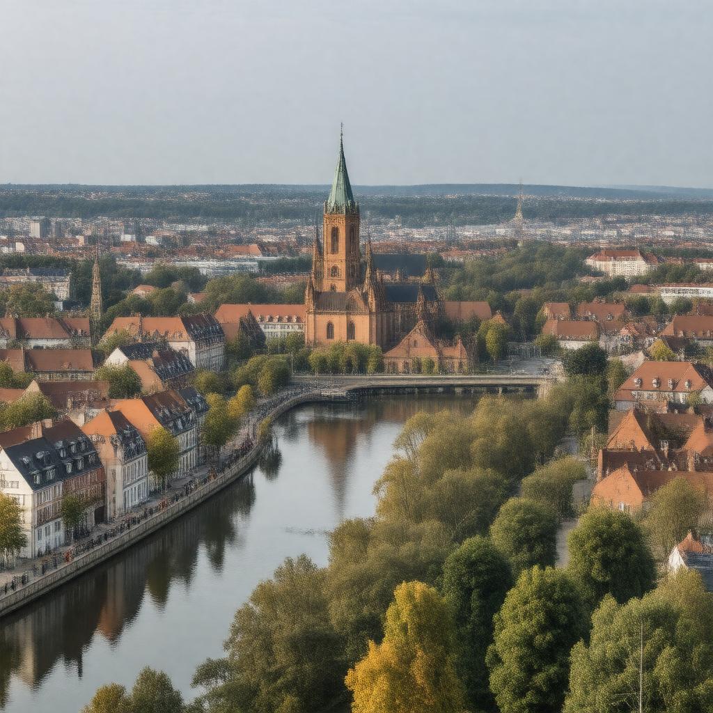 AI-created image of Cottbus, Germany