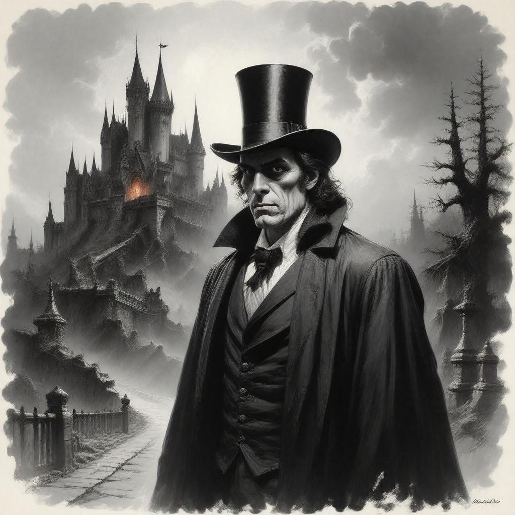 AI-created image of Count Dracula (Bram Stoker)