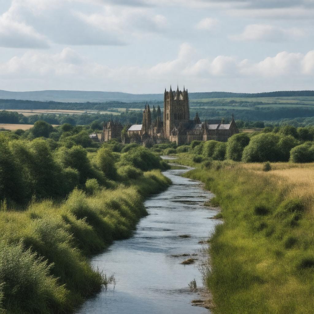 AI-created image of County Durham, England