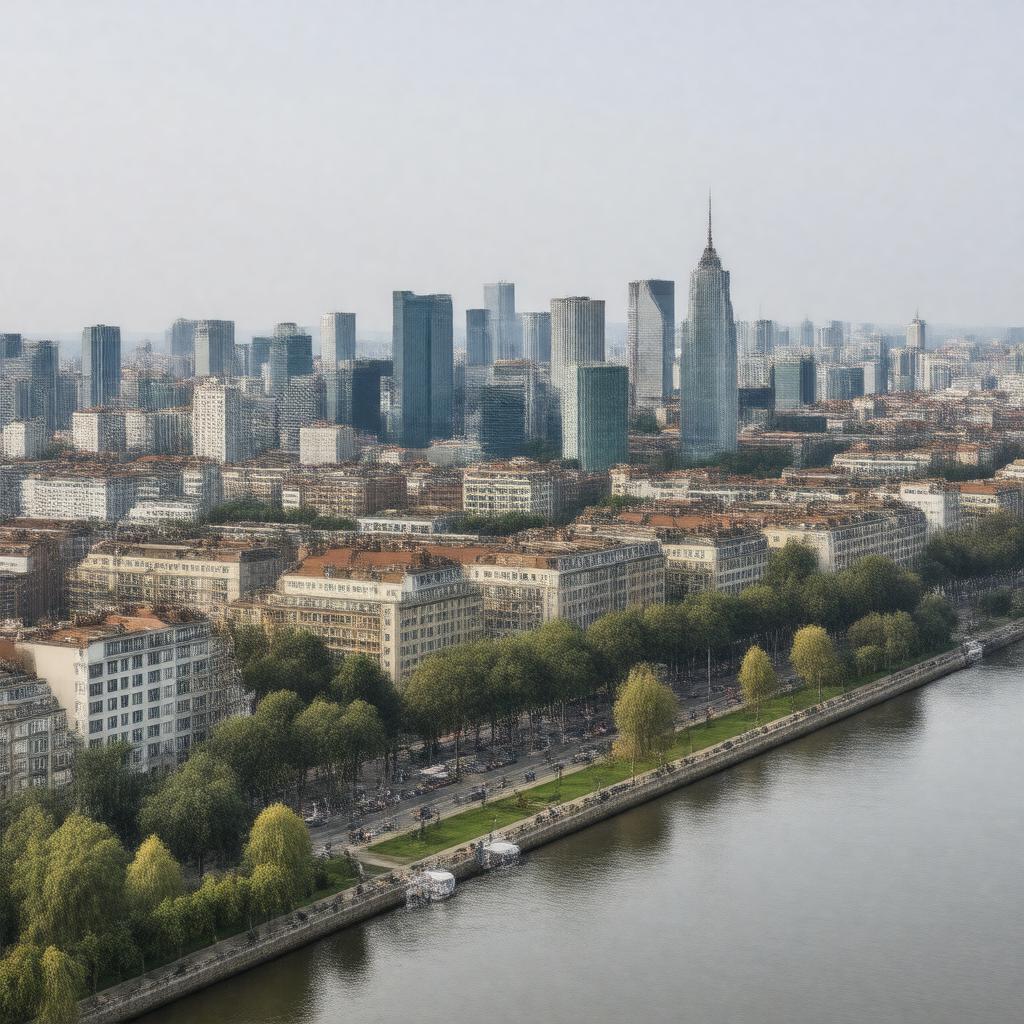 AI-created image of Courbevoie, France