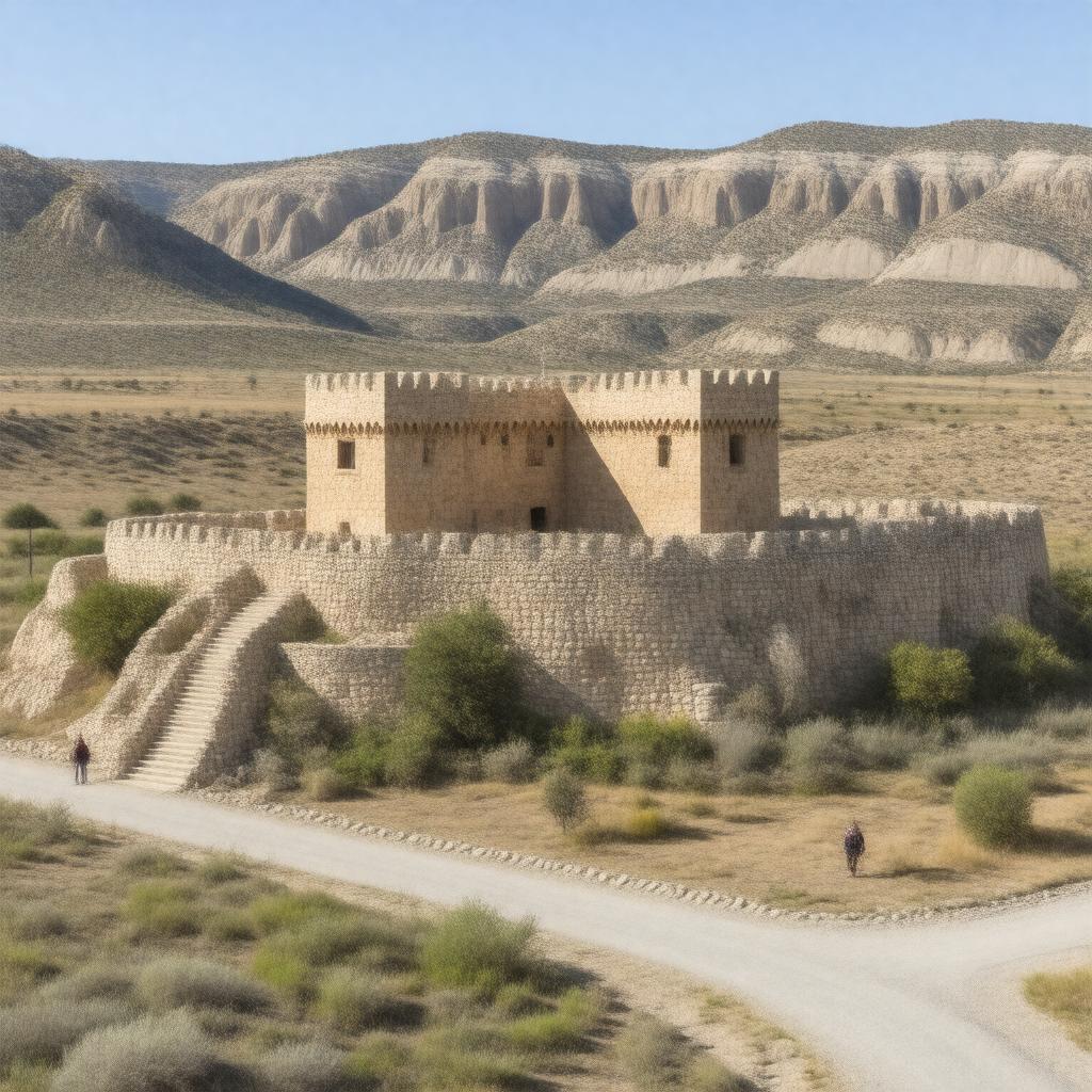 AI-created image of Cove Fort, Utah