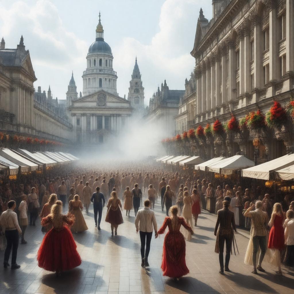 AI-created image of Covent Garden, London, England