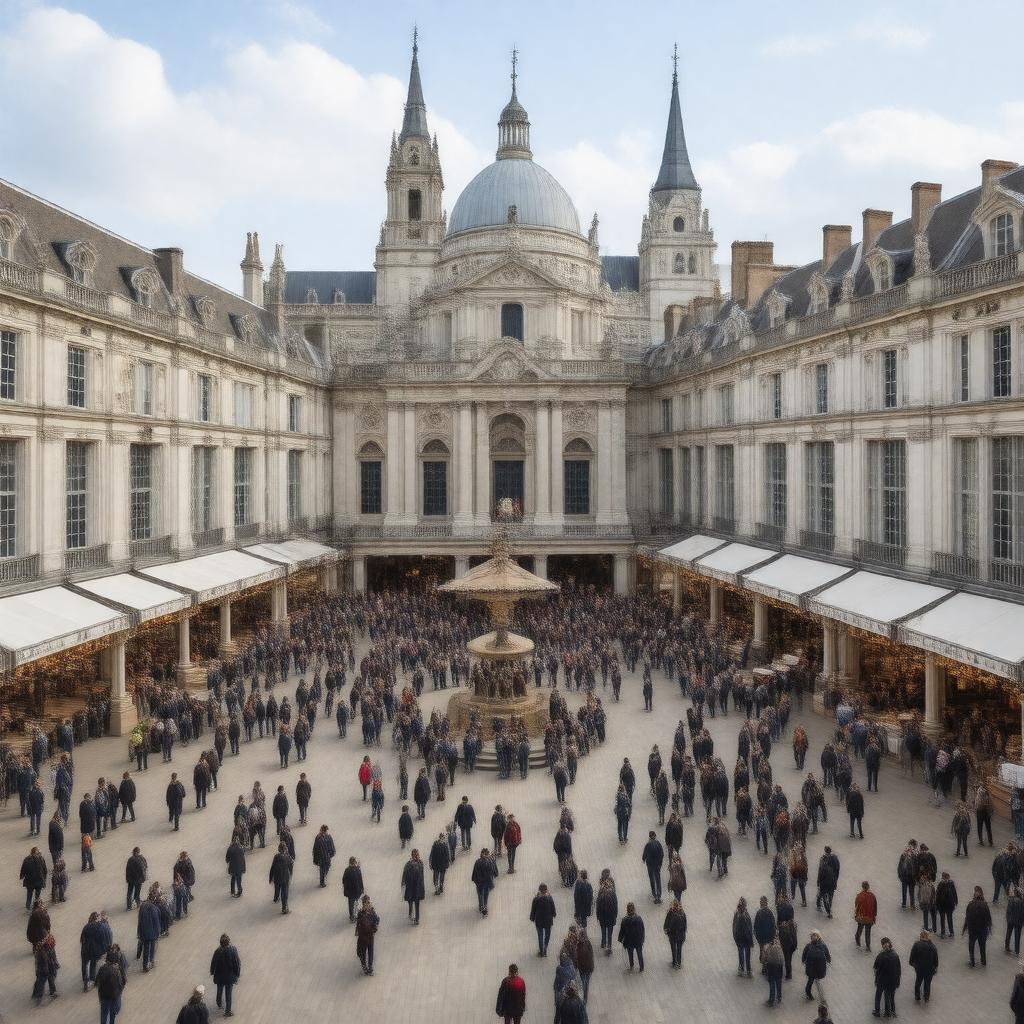 Click to view larger image AI-created image of Covent Garden Piazza