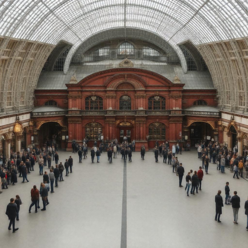 AI-created image of Covent Garden tube station