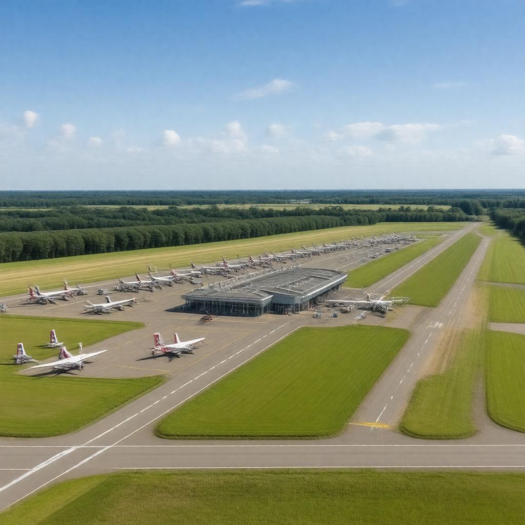 AI-created image of Coventry Airport