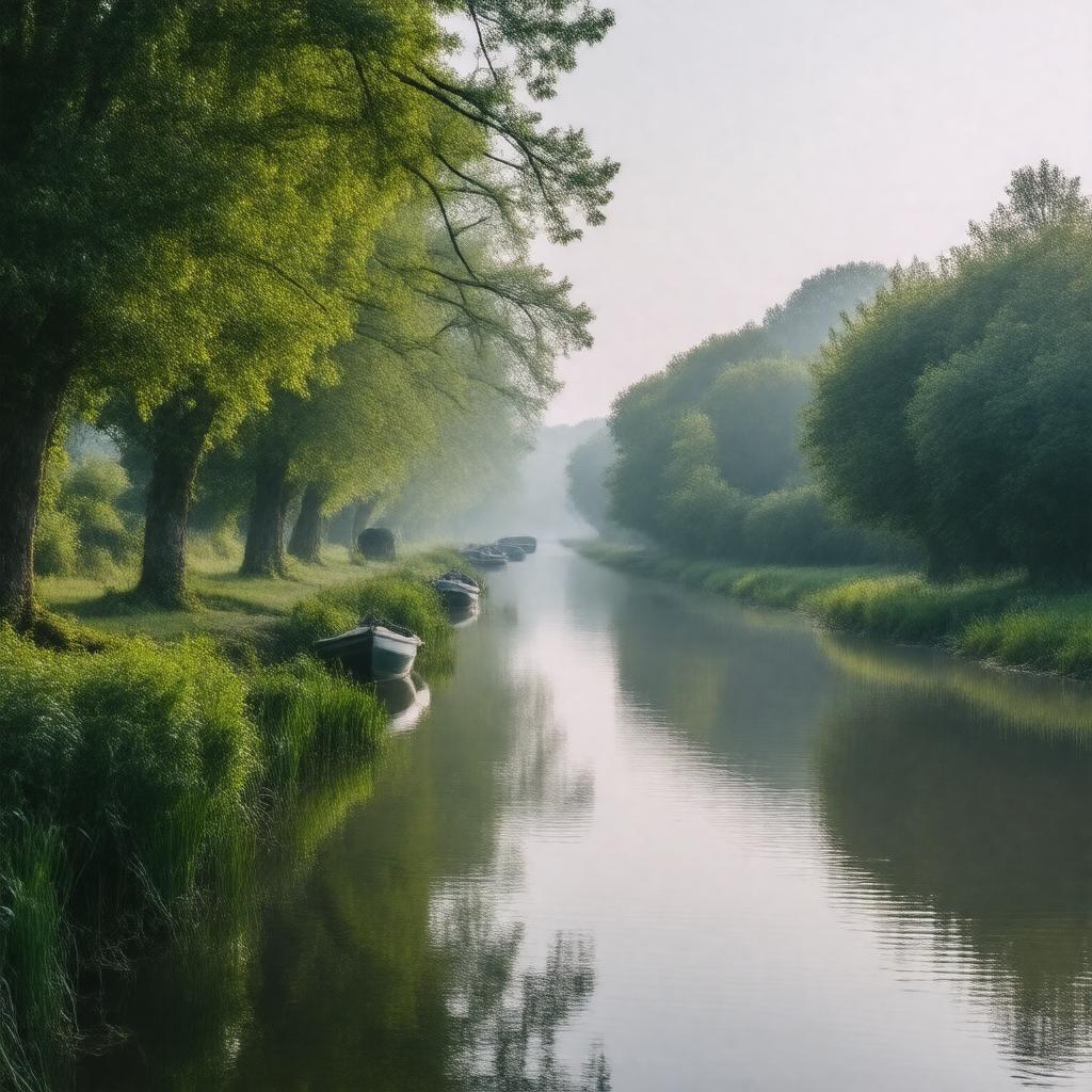 AI-created image of Coventry Canal