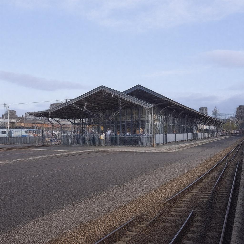 AI-created image of Coventry railway station