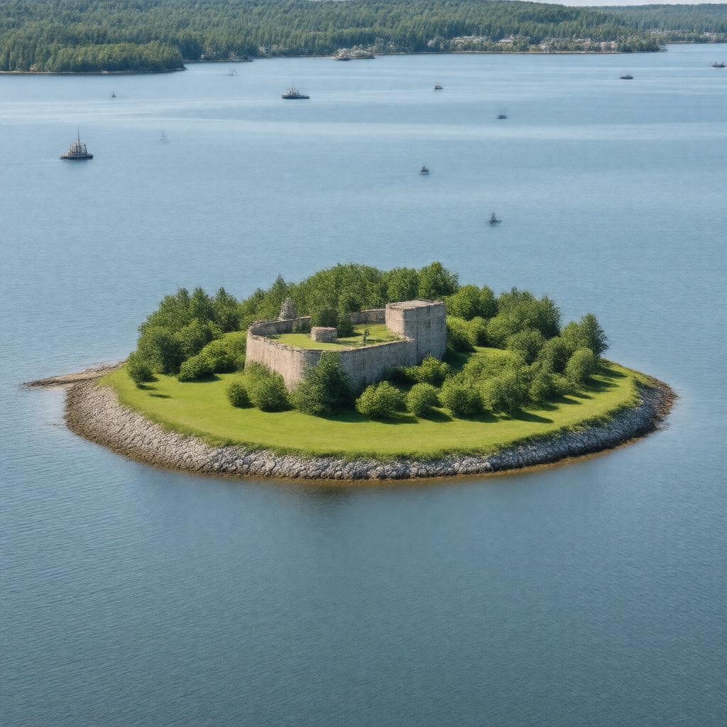 AI-created image of Cow Island