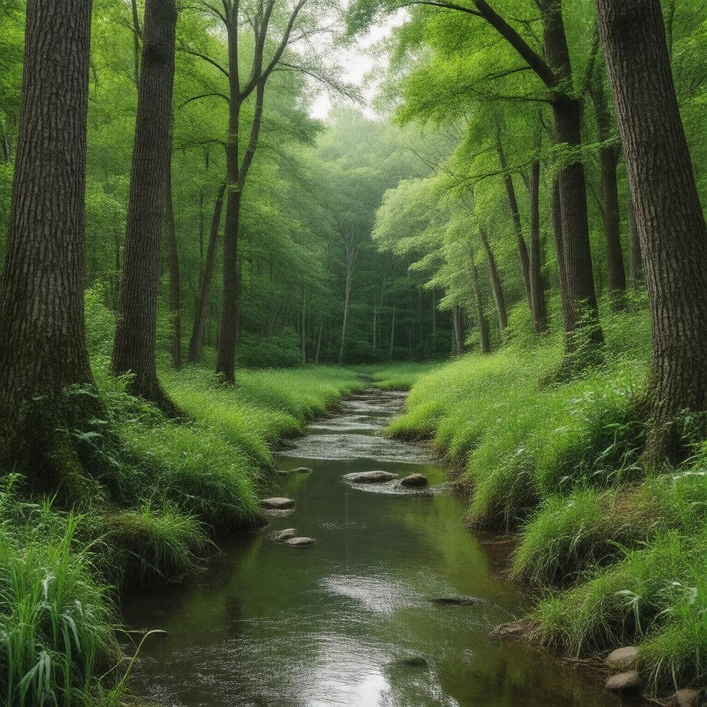 Click to view larger image AI-created image of Coweeta LTER