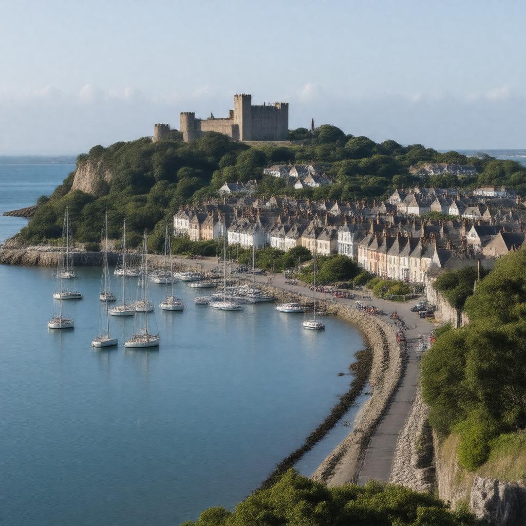 AI-created image of Cowes, Isle of Wight, England