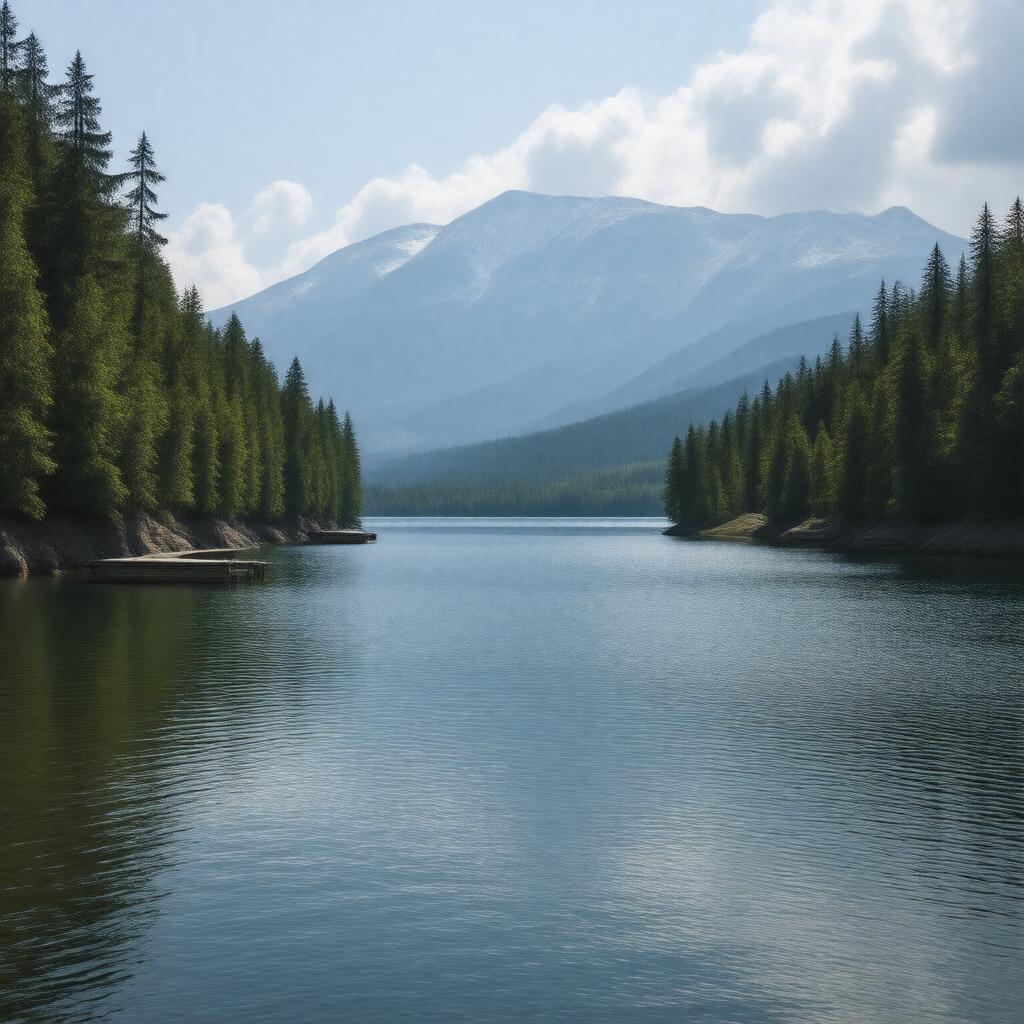 AI-created image of Cowichan Lake